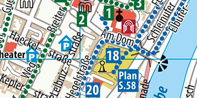 Ausschnitt eines Cityplans