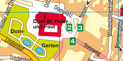 Ausschnitt des Cityplans Naumburg